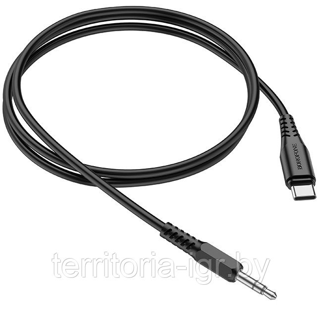 Акустический кабель Type-C - jack(M) BL8 1м. черный Borofone - фото 3 - id-p165509487