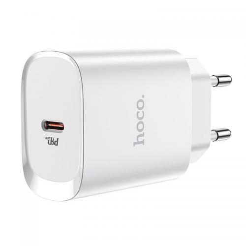 Сетевое зарядное устройство HOCO N14 USB-C PD 20W QC 2.4A + кабель lightning - type-c - фото 3 - id-p165518326