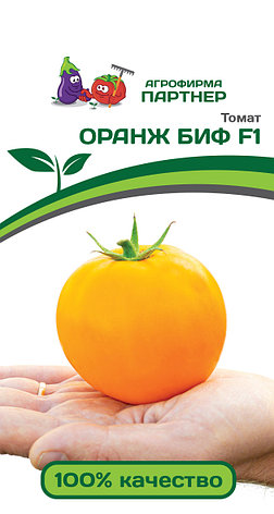 Семена Партнер Томат "ОРАНЖ БИФ F1" (5шт) 2-ной пак, фото 2