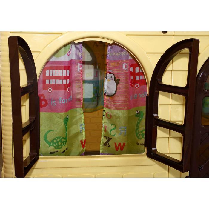 Игровой домик №2, со шторками, цвет бежевый, 129х129х120 см - фото 3 - id-p165563383