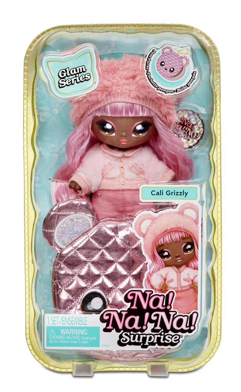 Мягкая кукла Na Na Na Surprise Кейли Гризли Розовая серии Glam 575351 - фото 2 - id-p165563883