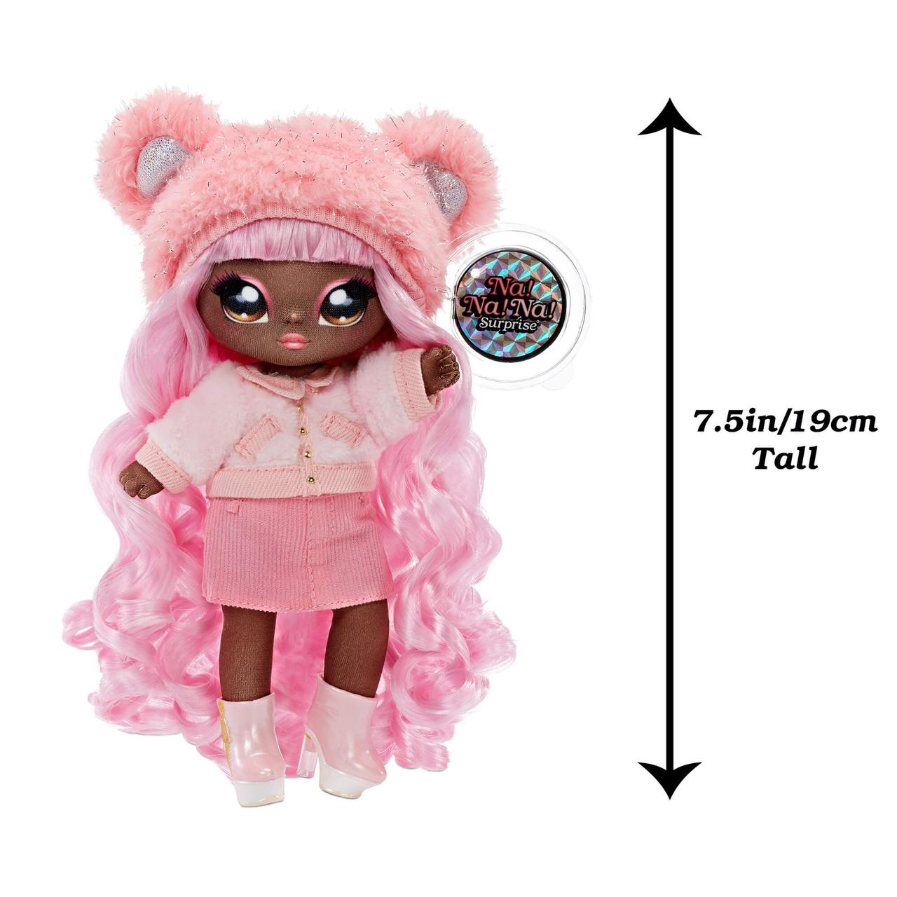 Мягкая кукла Na Na Na Surprise Кейли Гризли Розовая серии Glam 575351 - фото 4 - id-p165563883