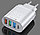 Зарядное устройство сетевое - блок питания USLION BK-393, 2.4A, 3 USB + 1 USB Type-C PD48W, белый 555462, фото 3
