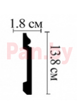 Плинтус напольный из дюрополимера Декомастер D118 (138*18*2000мм) - фото 2 - id-p54485932