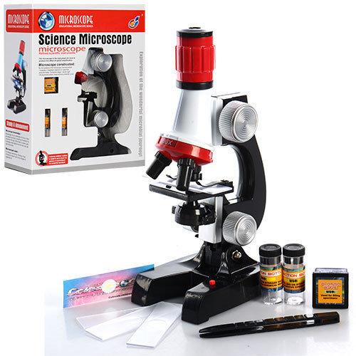 Детский игрушечный микроскоп арт. C2121 с аксессуарами. игрушка микроскоп для детей
