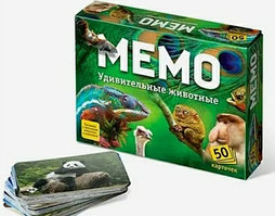 Настольная игра Мемо Удивительные животные