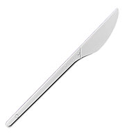 Нож столовый 165 мм белая, БИОполимер (биоразлагаемый) - 50шт.