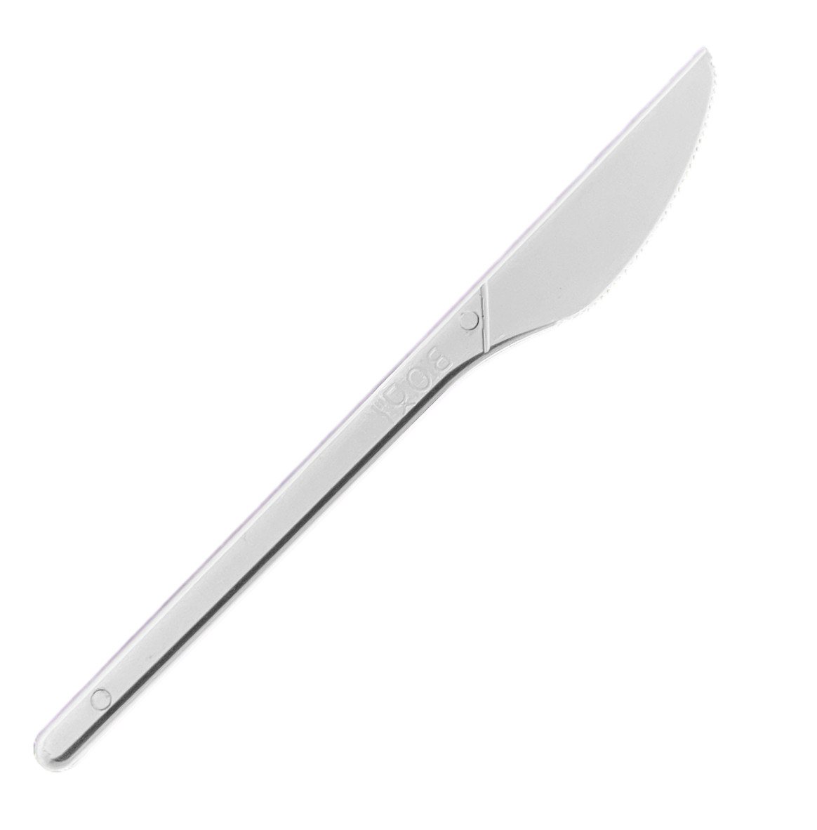 Нож столовый 165 мм белая, БИОполимер (биоразлагаемый) - 50шт. - фото 1 - id-p165624013