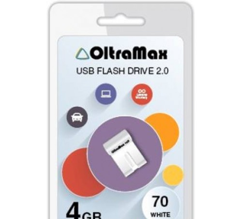 OM-4GB-70-белый USB флэш-накопитель OLTRAMAX - фото 1 - id-p165352417