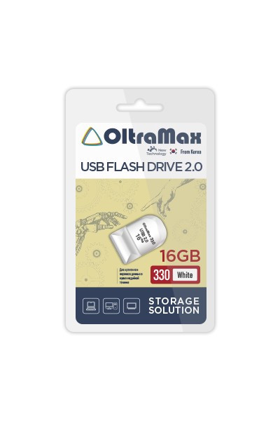 OM-16GB-330-White USB флэш-накопитель OLTRAMAX - фото 1 - id-p165352406