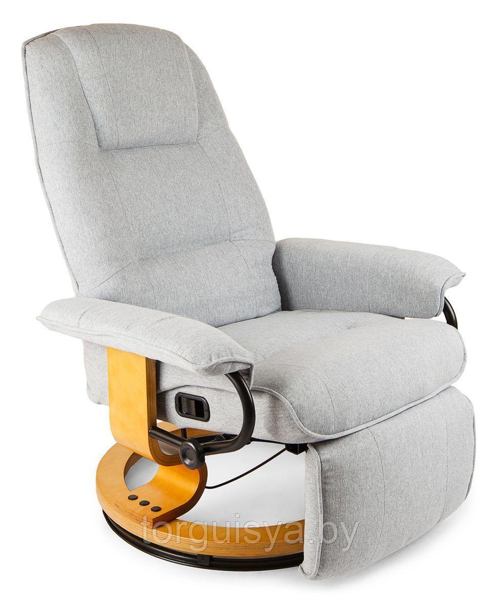 Кресло вибромассажное Calviano с подъемным пуфом и подогревом 2162 - фото 1 - id-p165624987