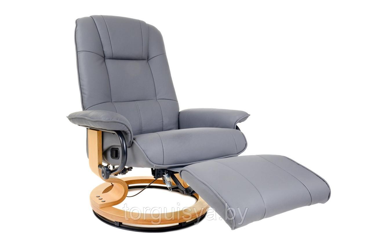 Кресло вибромассажное Calviano с подъемным пуфом и подогревом 2158 - фото 1 - id-p165624990