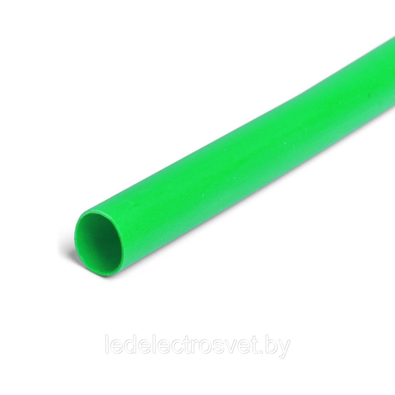 Термоусаживаемая трубка зеленая 4,5/2 для провода d=2,1...3,6мм