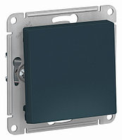 Выключатель проходной (переключатель) одноклавишный, цвет Изумруд (Schneider Electric ATLAS DESIGN)