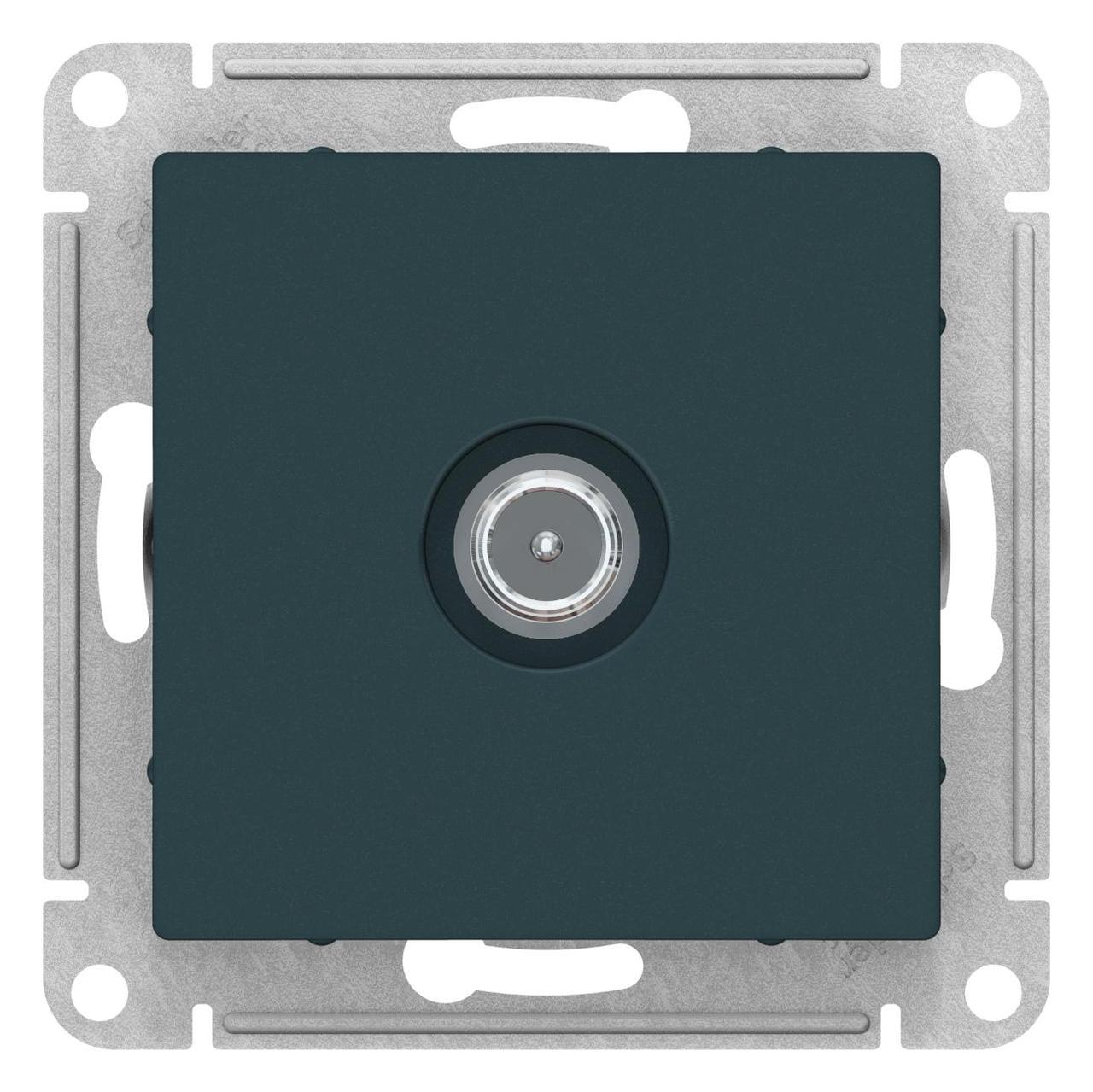 Телевизионная TV розетка оконечная 1DB, цвет Изумруд (Schneider Electric ATLAS DESIGN) - фото 1 - id-p165645203