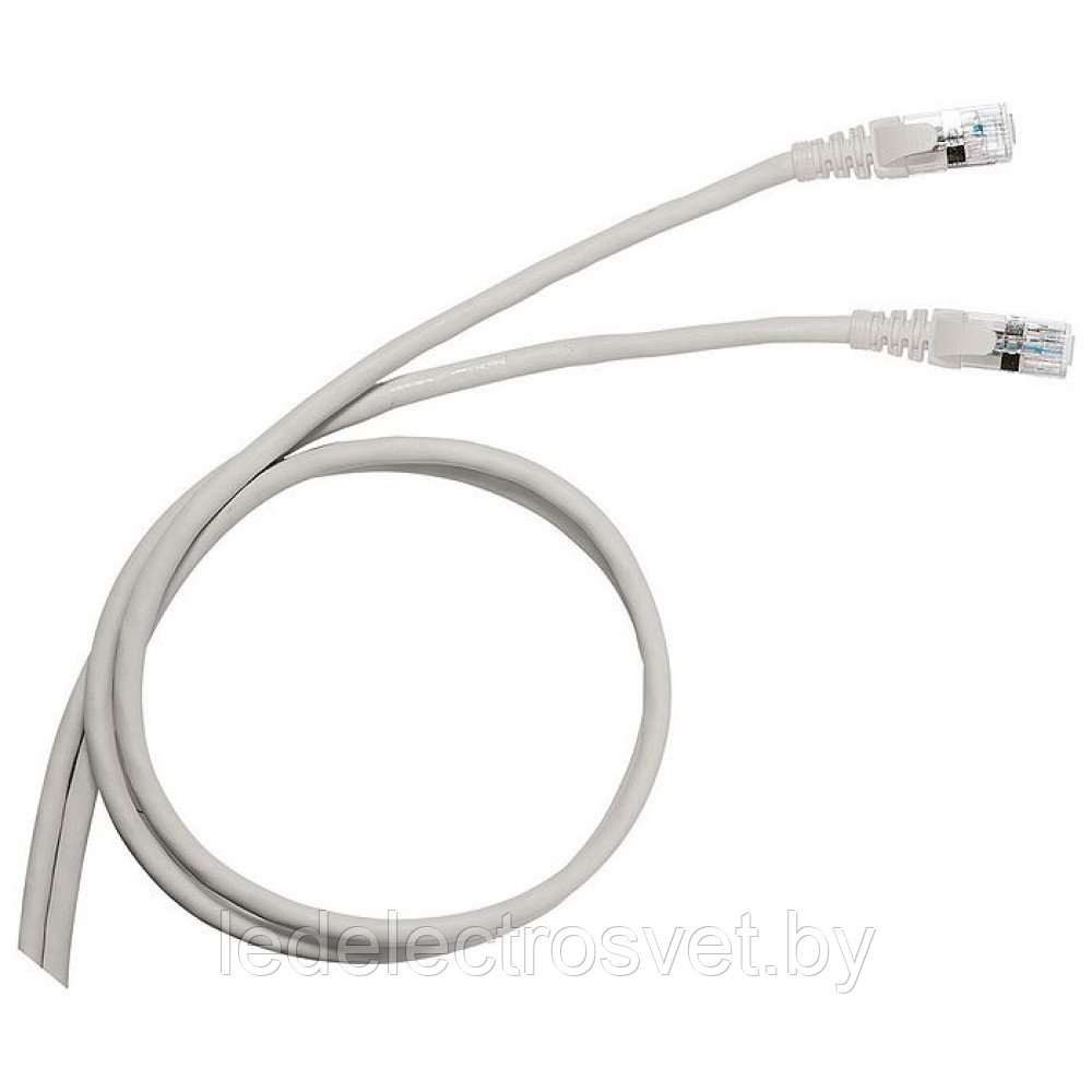 Патч-корд RJ45 UTP 1м. кат.5E серый - фото 1 - id-p165651100