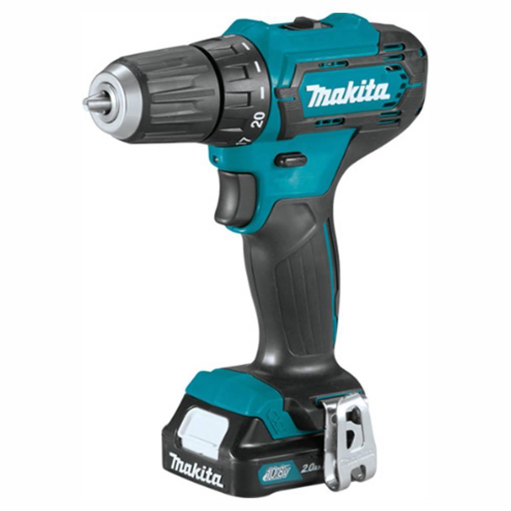 Аккум. дрель-шуруповерт MAKITA DF 333 DWAE (12.0 В, 2 акк., 2.0 А/ч Li-Ion, 2 скор., 30 Нм, шурупы до 8 мм)