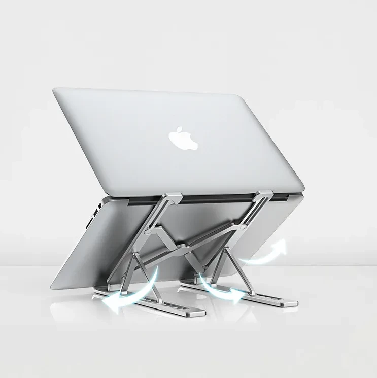 Подставка для планшета, ноутбука LapTop Stand / Держатель металлический регулируемый складной - фото 8 - id-p165662441