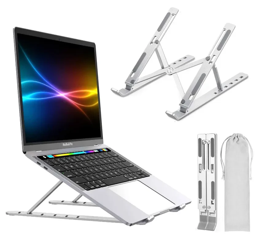 Подставка для планшета, ноутбука LapTop Stand / Держатель металлический регулируемый складной - фото 1 - id-p165662441