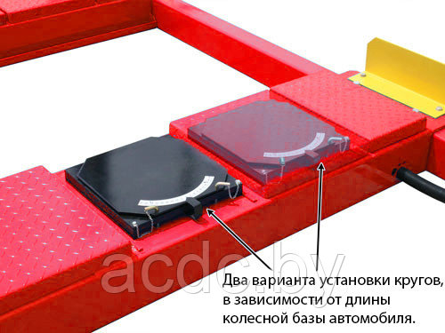 A440AH (KHL-4000A) Подъемник четырехстоечный, 4 тонны, под 3D сход-развал - фото 2 - id-p165671991