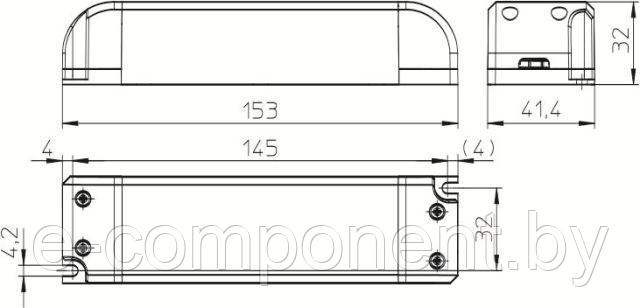 VS ECXd 700.131 DIM (L,C)22-36V/25W 153x41x32мм - драйвер для светодиодов - фото 2 - id-p165672572