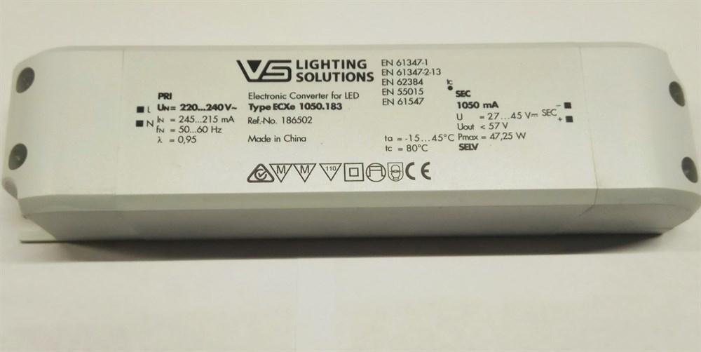 VS ECXe 1050.059 27-45V/47W 171x41x32мм - драйвер для светодиодов
