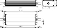 VS EDXe 1100/24.041 24V/100W ip67 200x49x33мм - драйвер для светодиодов, фото 2