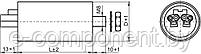 _WTB 16 мкФ &#177;5% 250V d30 l95 M8x10 (Пласт. корпус/Wago/-40C...+85C) Конденсатор, фото 2