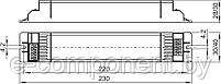 VS ELXc 158.245 (Т8 1x58W) 230x40x28 - ЭПРА ECO, фото 2