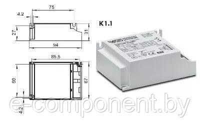 VS ELXc 226.882 TC-DEL/TEL 2х26 103x67x31 - ЭПРА