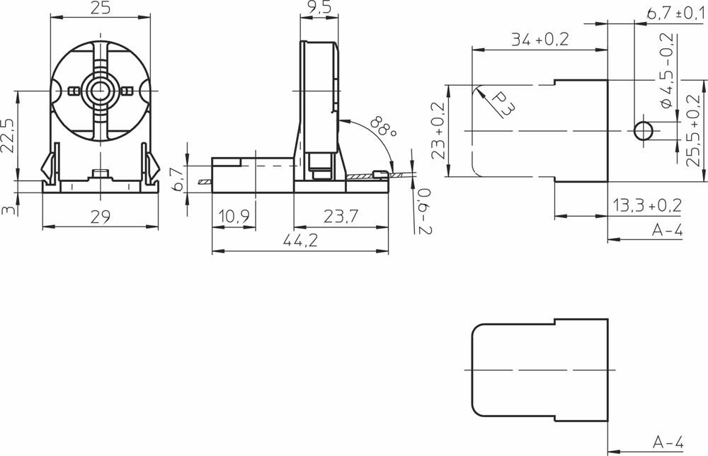 27820 VS Патрон G13 сквозной со стопором+боковые защёлки h22,5+стартеродерж - фото 2 - id-p165673115