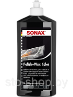 Sonax 296 100 Воск полировочный цветной черный Polish + Wax Color 500мл, фото 1