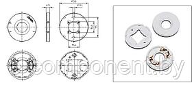 VS 89731 Держатель модулей (крышка) DMC, DMS 19*19 50мм - материал PCB, м3, для PC-Pad for Luga-C d=35mm