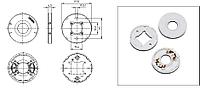 VS 89731 Держатель модулей (основание) DMC, DMS 19*19 50мм - материал PCB, м3, для PC-Pad for Luga-C d=32,5mm