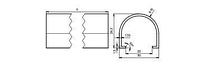 89803 ABDECKUNG W2 STP 1800MM KLEMMEN