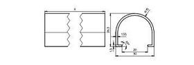 89803 ABDECKUNG W2 STP 1800MM KLEMMEN