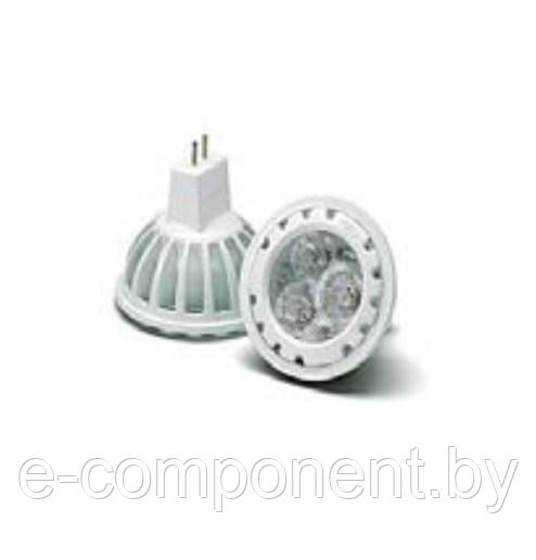 VS LED MR16 4W=35W GU5.3 3000K 38гр 12V DC белый корпус 35000h - светодиодная лампа