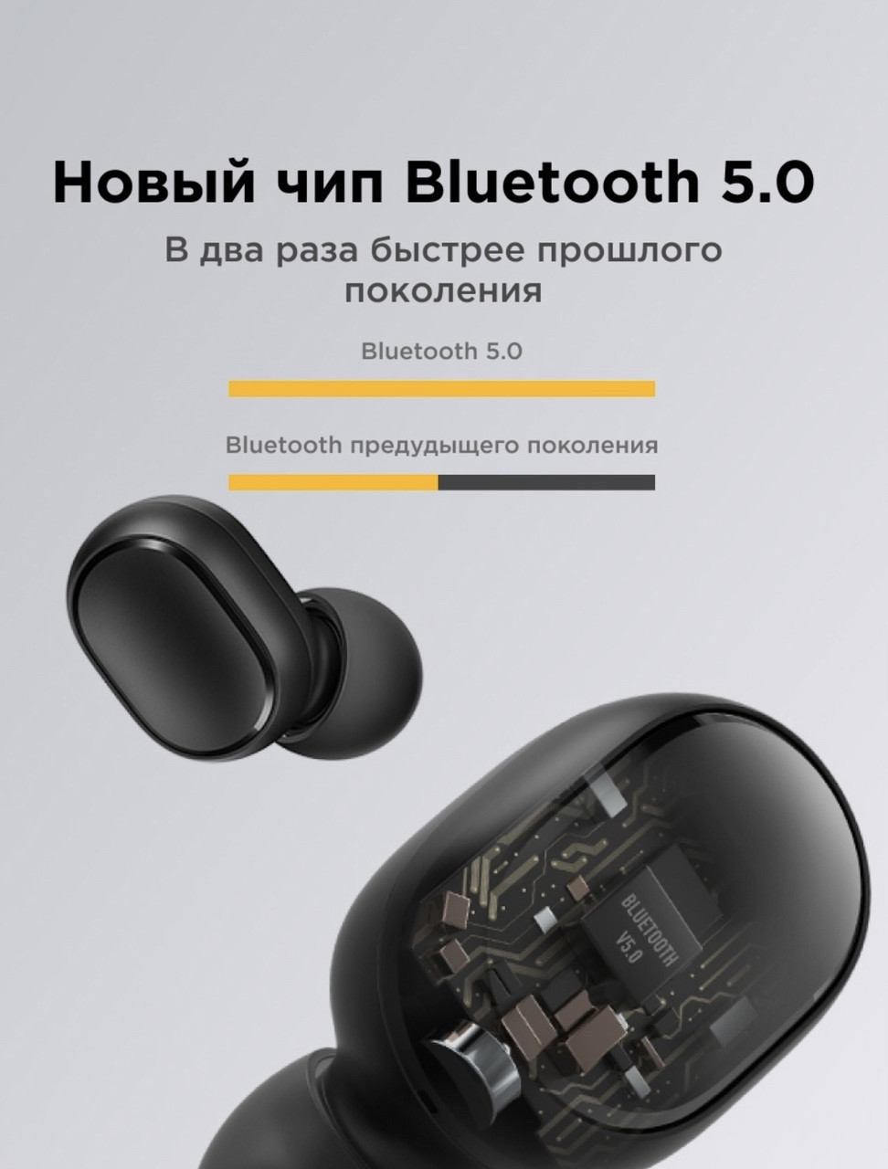 Беспроводные наушники Xiaomi Redmi AirDots 2 - фото 4 - id-p165573885