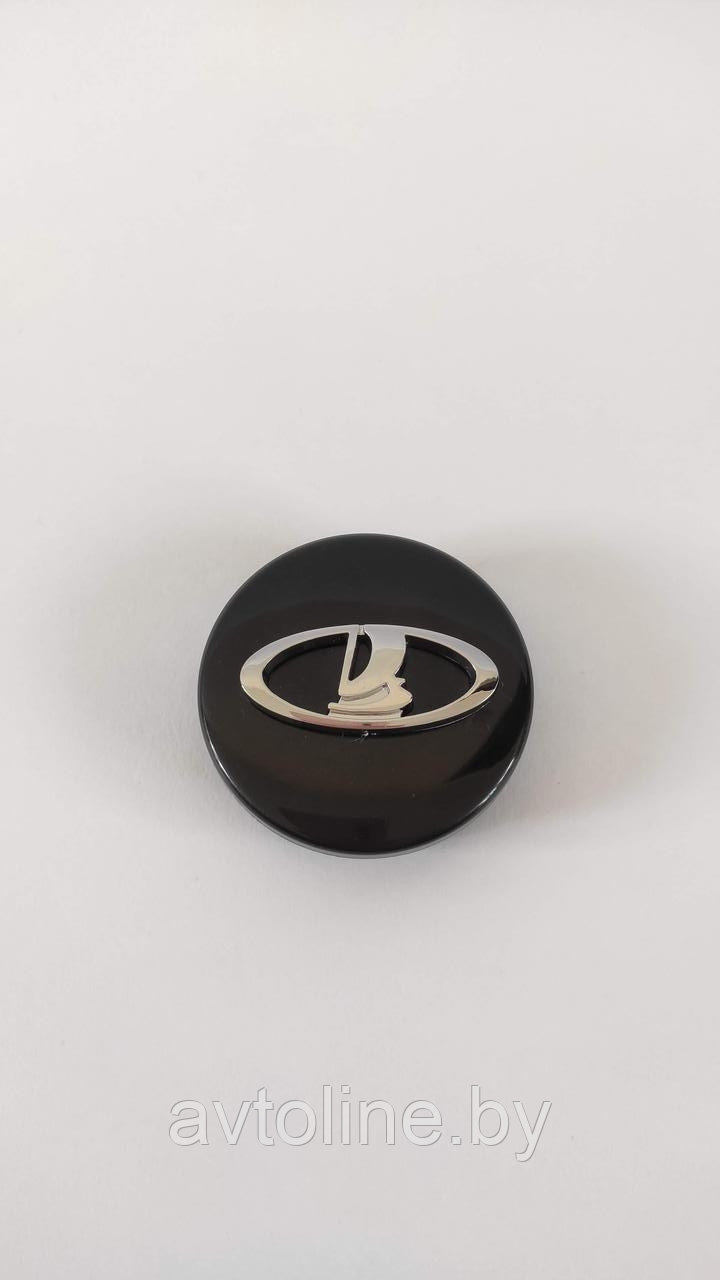 Заглушка литого диска LADA 57/50 черная/хром с логотипом LADBLKCHR