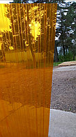 Монолитный поликарбонат профилированный Borrex 0,8мм трапеция (оранжевый) 1050*2000мм