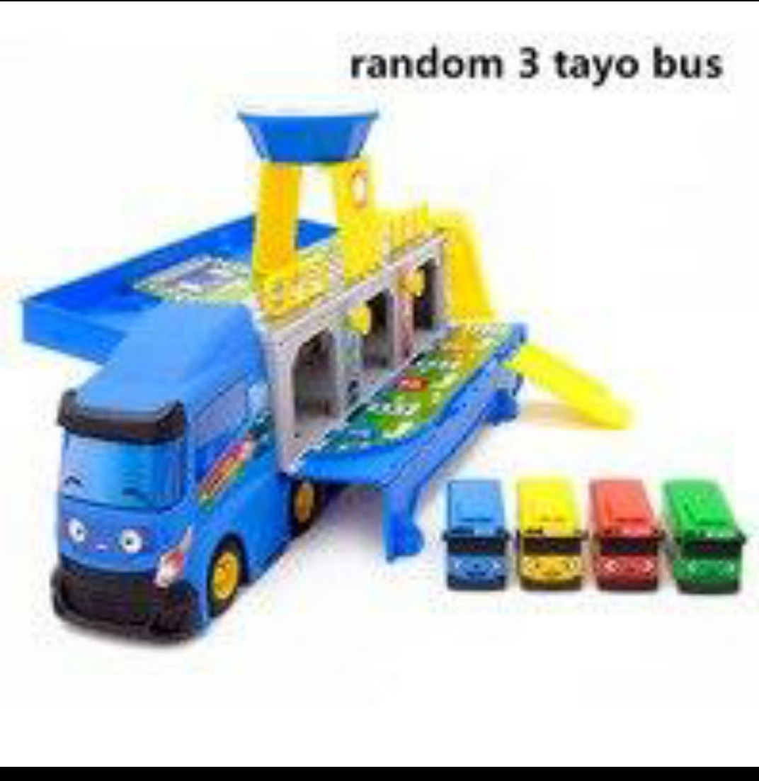 Автовоз "Тайо"3 автобуса, (свет, звук) арт ТАУ - 39