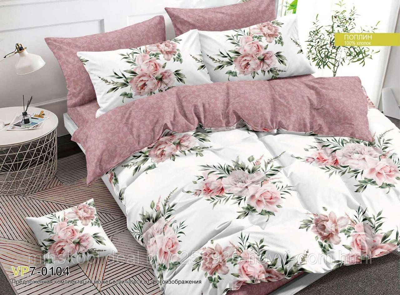 Комплект постельного белья " Розовый рассвет "  2-х спальный