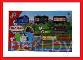 2055-6 Детская железная дорога "Паровозик Томас и друзья", 14 деталей, паровозик Томас