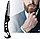 Металлическая карманная расческа для бороды и усов,в виде складного ножа ALIVER с карабином, фото 2
