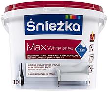 Краска Sniezka Max White Latex латексная белая, 10 л РП