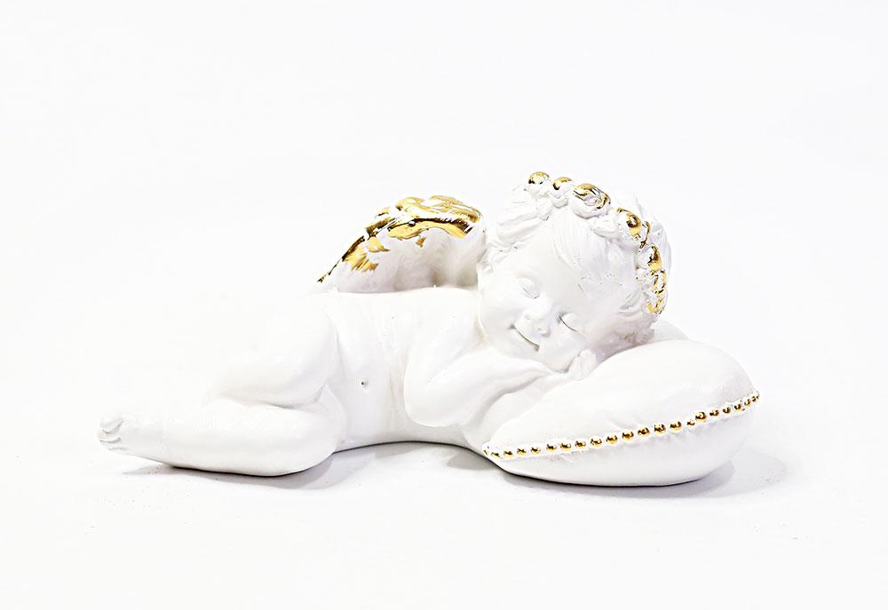 Статуэтка ангел на подушке маленький золото арт. иа-7260з - фото 1 - id-p165698362