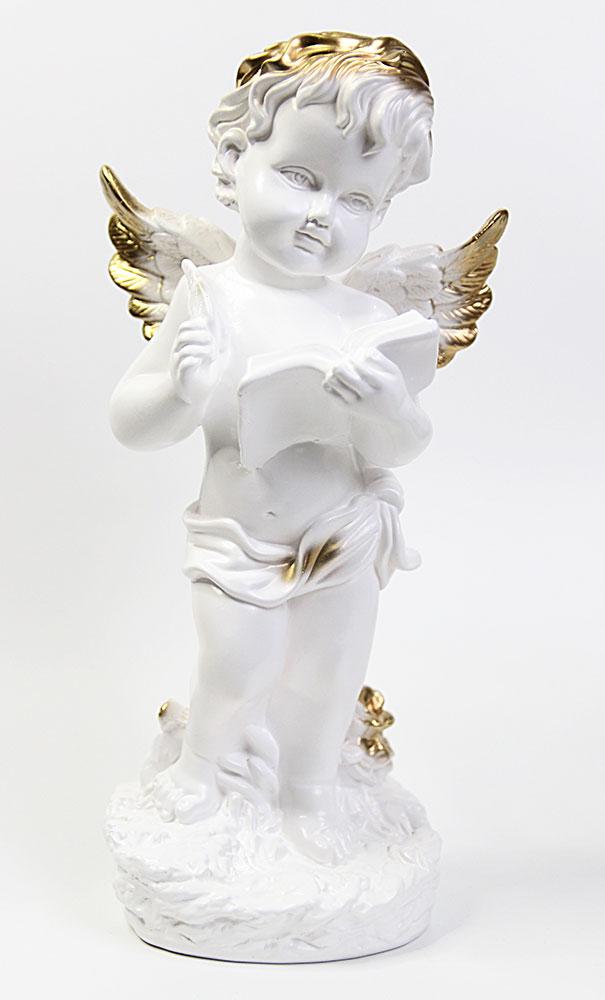Статуэтка ангел с книгой золото, арт. лк-279/иа-099з, 34 см - фото 1 - id-p165698363