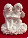 Статуэтка ангел Пара Роза белый лсм-143 - фото 1 - id-p165698395