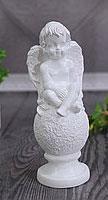 Статуэтка Ангел на шаре №5 белый 25 см, Арт.КЛН-6