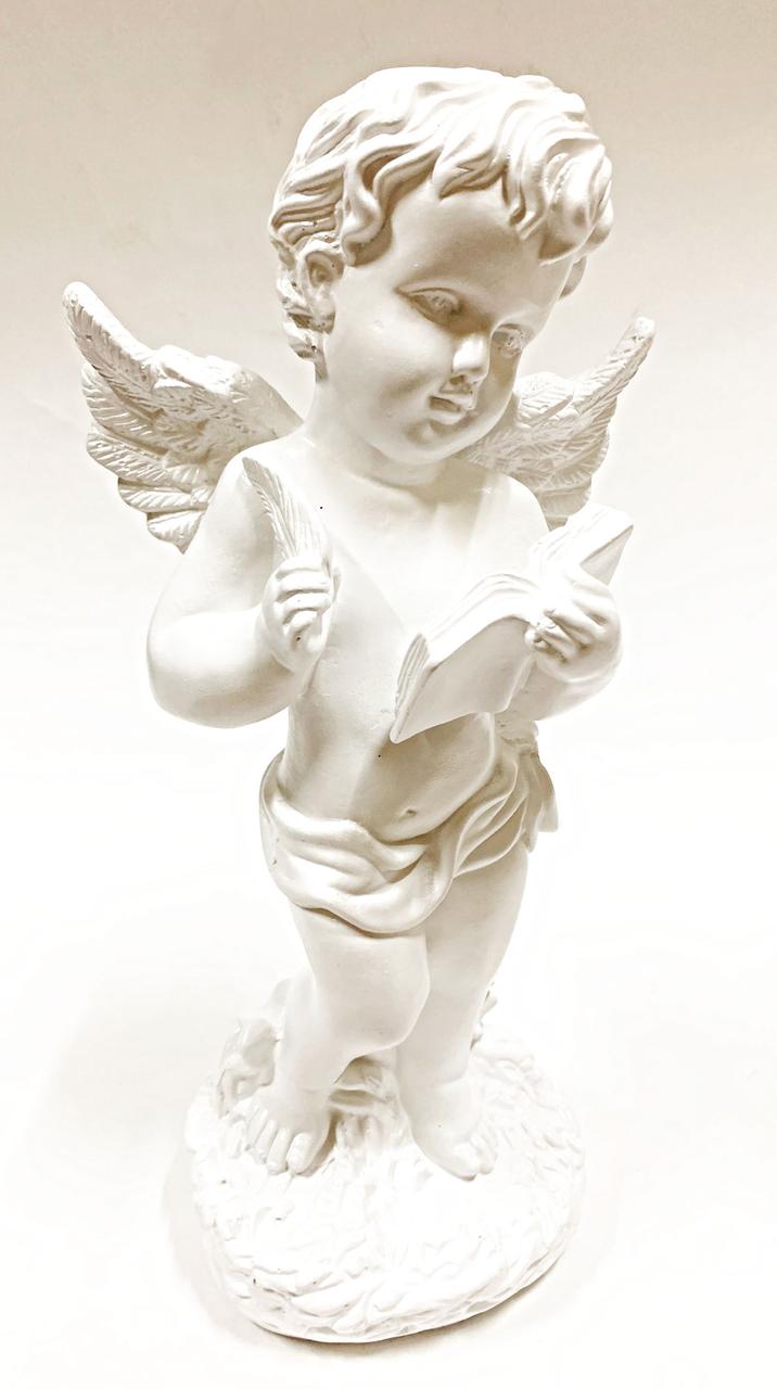 Статуэтка Ангел с книгой белый 34 см, Арт.КЛН-9 - фото 1 - id-p165698436